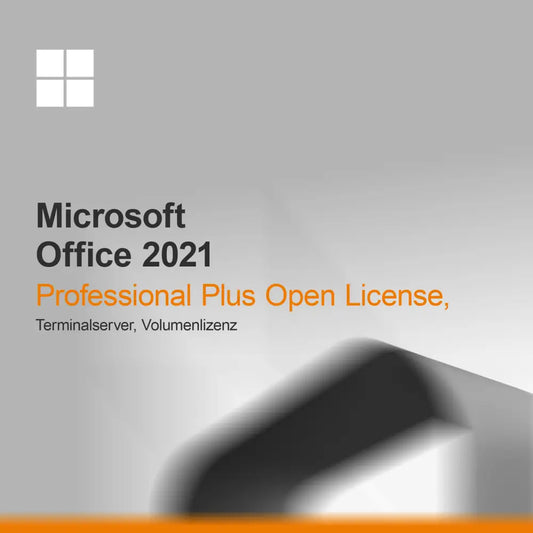 Microsoft Office 2021 Professional Plus Open License, Terminalserver, licencja zbiorcza