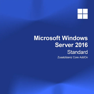 Microsoft Windows Server 2016 Standard Tilleggs lisens Core AddOn